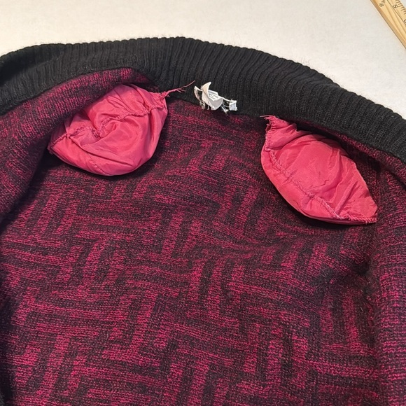 Christian Dior Separates Vintage Lambswool Cardigan Pink & Black Print Size S - Picture 6 of 11